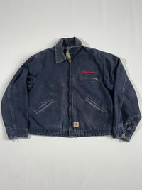 Vintage Carhartt Detroit Jacket Washed Navy (L)